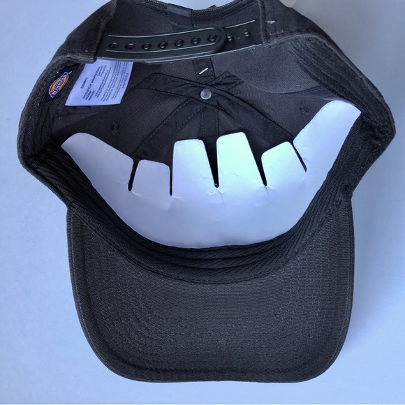 NEW DICKIES Cap Washed Canvas Hat Black Adjustable Snapback One Size Men’s - Picture 10 of 15